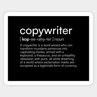 Copywriter definition Sticker